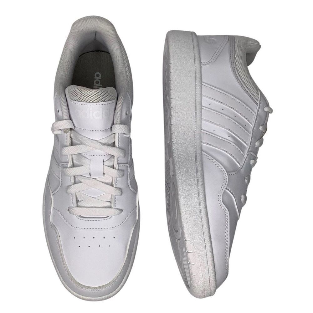 Adidas Hoops 3.0 Low Classic Vintage White Basketball Women Sneaker Shoes Sz 9.5